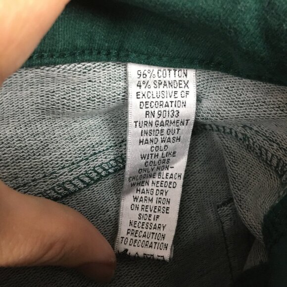 Quacker Factory Dream Jeannes 8 29 High Rise Bootcut Green Stretch Embellished - Picture 12 of 13